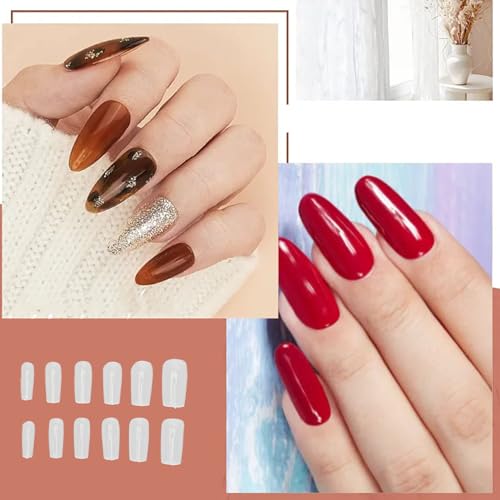 Pontas Falsas da Arte do Prego, Pontas Transparentes 504pcs da Arte do Prego Dos Tamanhos Múltiplos