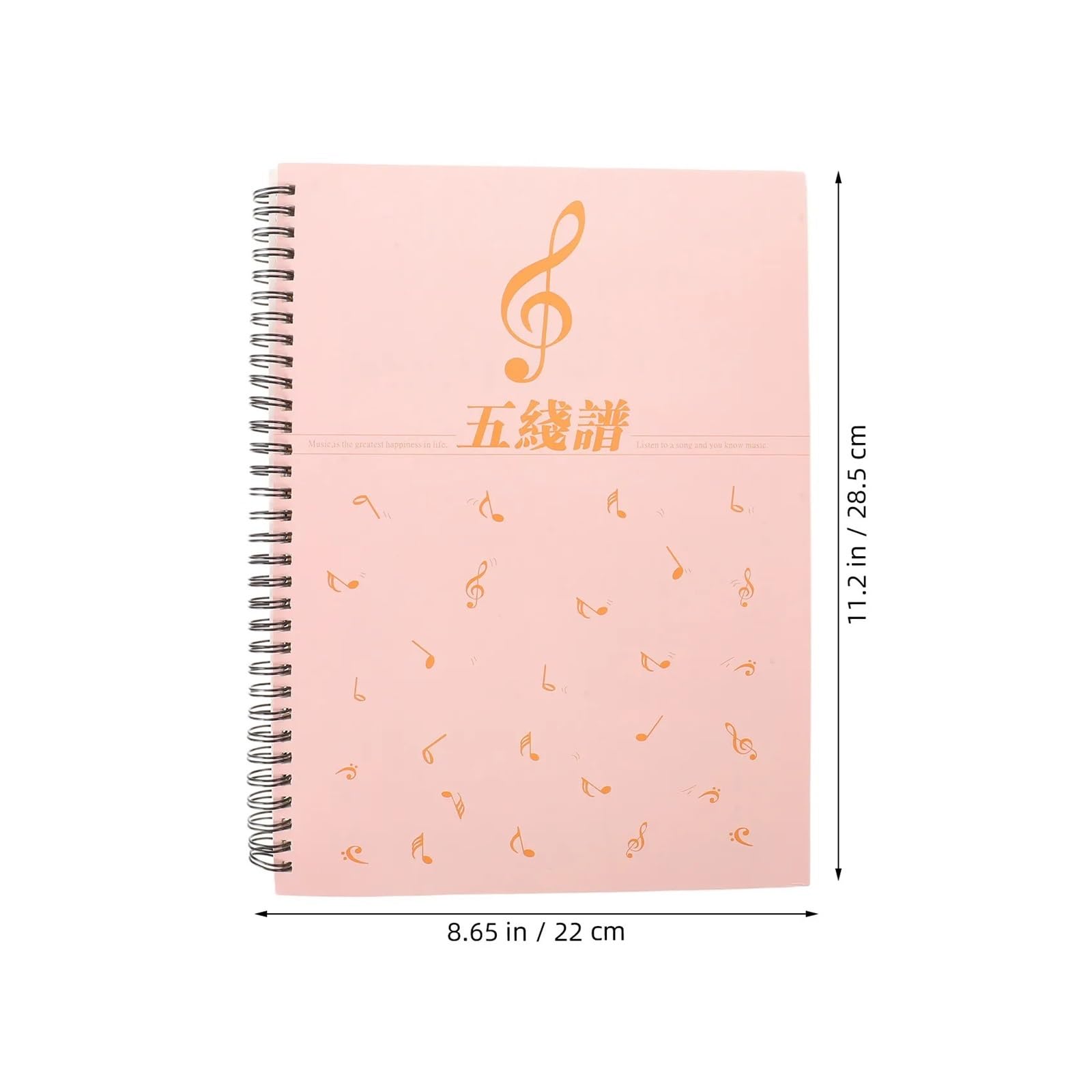 80 Blatt A4-Musikmanuskript-Notizbuch, Leeres Notenpapier, 2 Mm Notenzeile for Klavier, Gitarre, Komposition, Songwriting, Anfänger, Übung