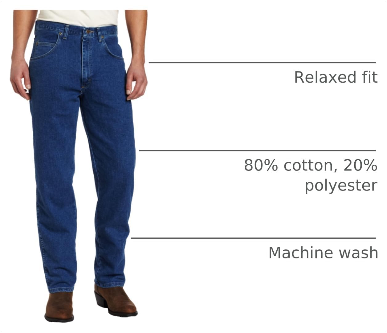 Wrangler Men's Trail Trekker Relaxed Fit Jean image 4