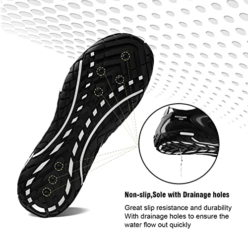 Image of YALOX Water Shoes Men's Women's Swim Shoes Outdoor Beach Barefoot Quick-Dry Aqua Pool Socks Swimming Yoga Surfing Exercise