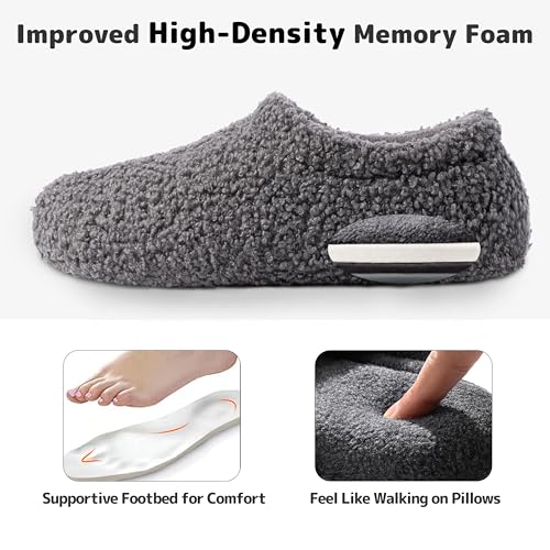 Fuzzy Curly Slippers for Women, Memory Foam Non-Slip House Shoes for Indoor and Outdoor, Cozy Lightweight Loafer with Polar Fleece Lining4