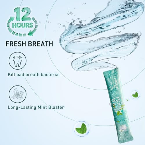 Mouthwash Travel Size Portable Packets to Go, Alcohol & Fluoride Free Fresh Mint MouthwashStrips for Superior Oral Hygiene,30 Individual Disposable Mouthwash Packs(Pack of 30) - Image 3