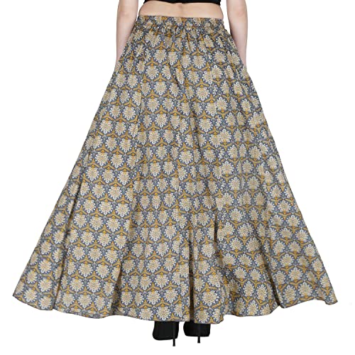 Image of Sttoffa Cotton Printed Women Wear Maxi Long Skirt 40 inch inch Full Length