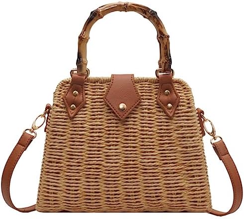 Cross Body Handbags for Women Straw Woven Beach Bag 2026 Summer H...
