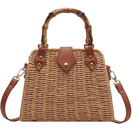 Cross Body Handbags for Women Straw Woven Beach Bag 2026 Summer Handmade Purses Wicker Rattan Bag Holiday
