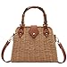 Cross Body Handbags for Women Straw Woven Beach Bag 2023 Summer Handmade Purses Wicker Rattan Bag Holiday