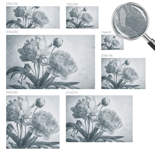 Adiós manchas en la pared con el papel tapiz Tulup autoadhesivo y lavable de elegancia floral 6