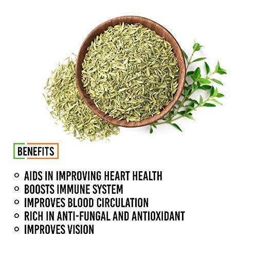 Image of Chef Urbano Thyme 50 g | 100% Natural | Premium Herbs and Spices | Flakes /Leaves | Glass Bottle (Pack of 2)