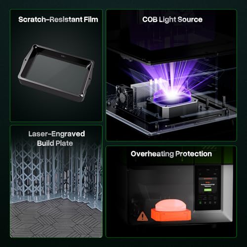 Image of ELEGOO Mars 5 MSLA Resin 3D Printer, Smart Mechanical Sensor | Intelligent Automatic Leveling, COB Light Source, 6.6-inch Mono 4K LCD Screen, Large Printing Size 143.43 x 89.6 x 150 mm