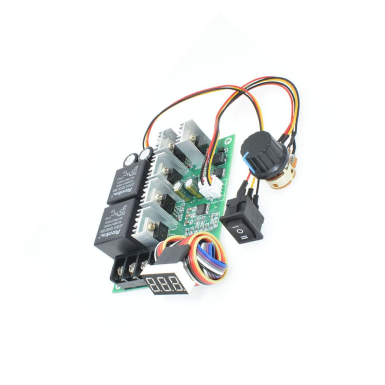 VILLCASE 40a Controlador De Motor Pwm Ajustable Para Regulador De Voltaje Motor Reversible