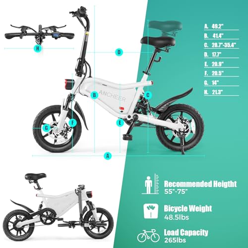 ANCHEER 500W Folding Electric Bike