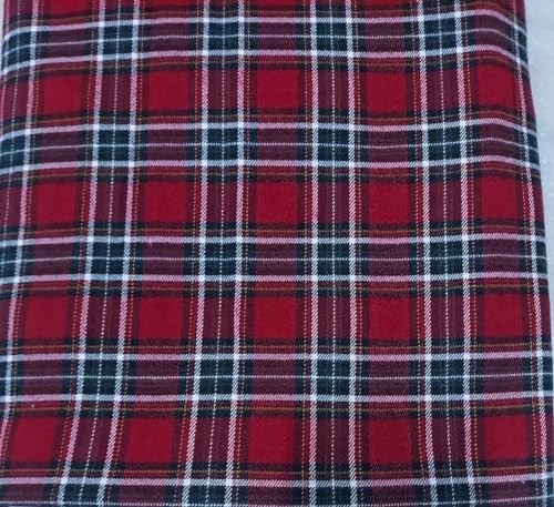 Image of UNSTITCHED WINTER COTSWOOL CHECK FABRIC Men's Shirt Long Kurta Women's Top Kurti,Length-1.70 meter,Width- 58 inch,FREE SIZE
