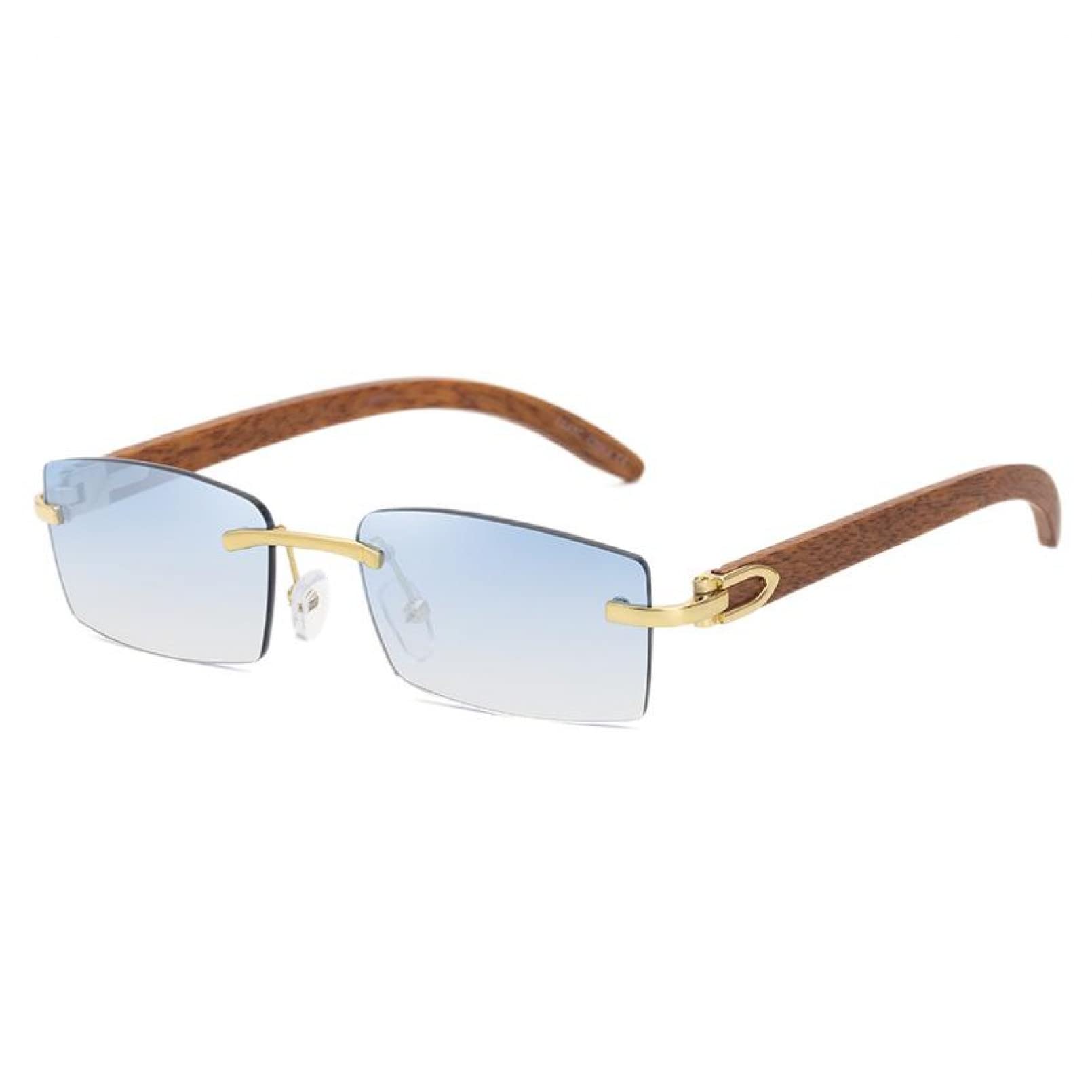 QTZTZ Sunglasses men's sunglasses women's buffs shades glasses frame rimless square sunglasses,A