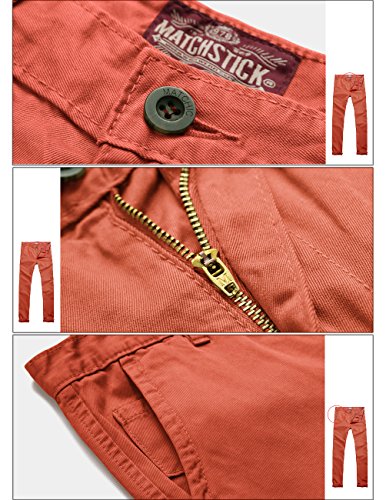 Image of Match Mens Regular-Fit Casual Flat Front Chino Pants