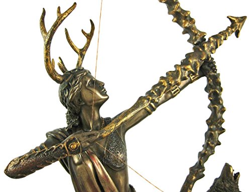 Estatua de Artemisa en bronce de Pacific Giftware miniatura 3