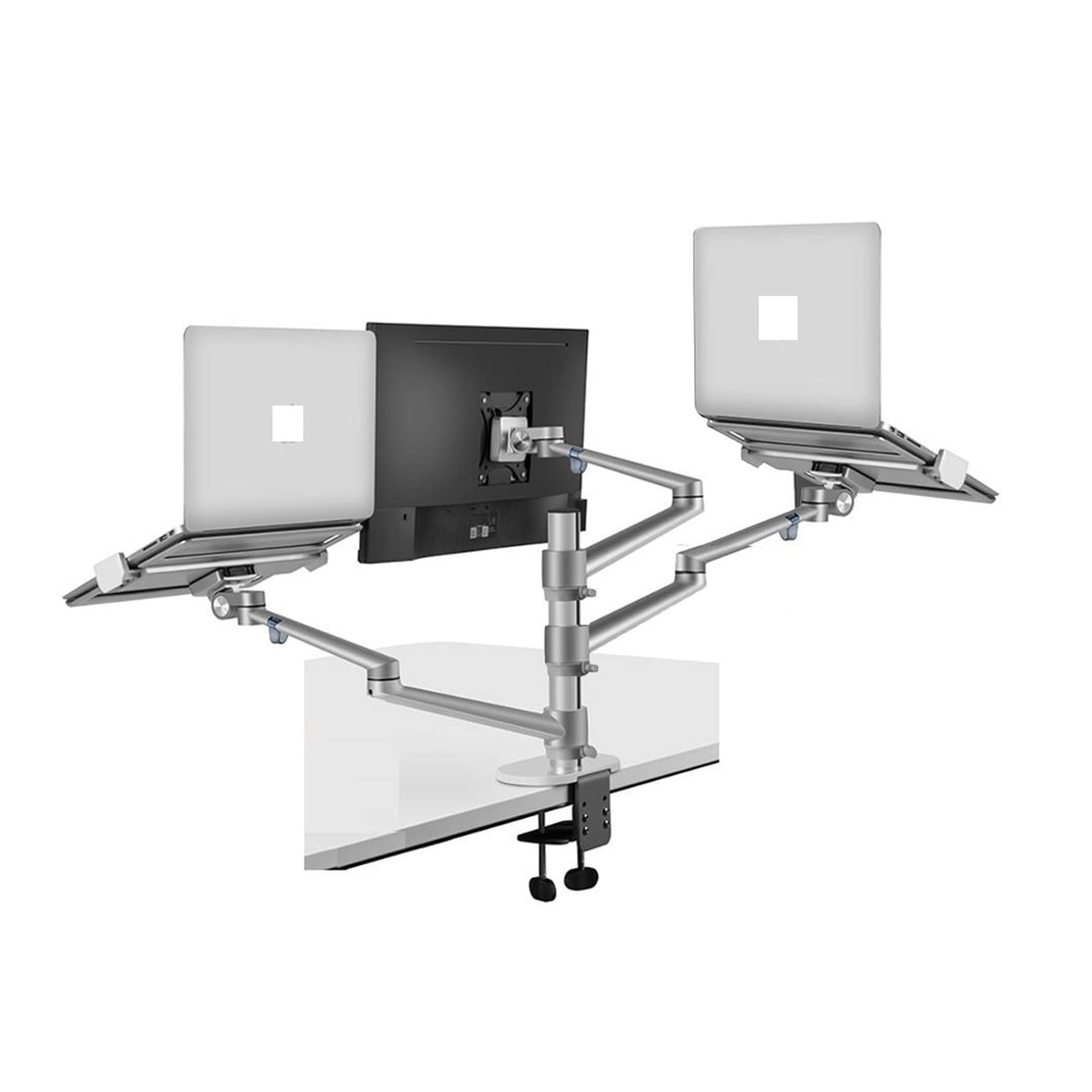 Support ordinateur portable et moniteur pour libérer de l'espace sur petit bureau