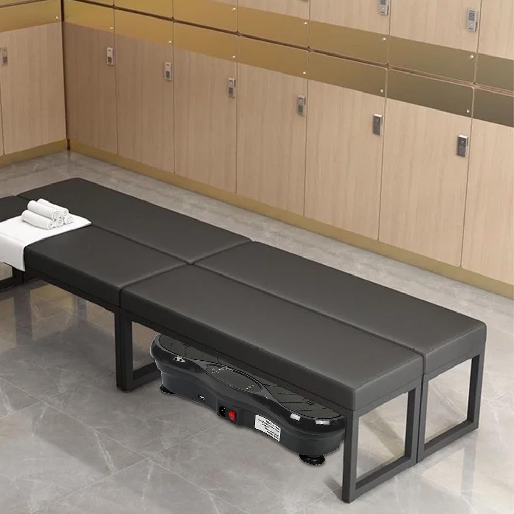Plateforme Vibrante Oscillante Basic Fitness - 120 Kg Max, Bluetooth, Télécommande, Pour Perte De Poids Et Tonification