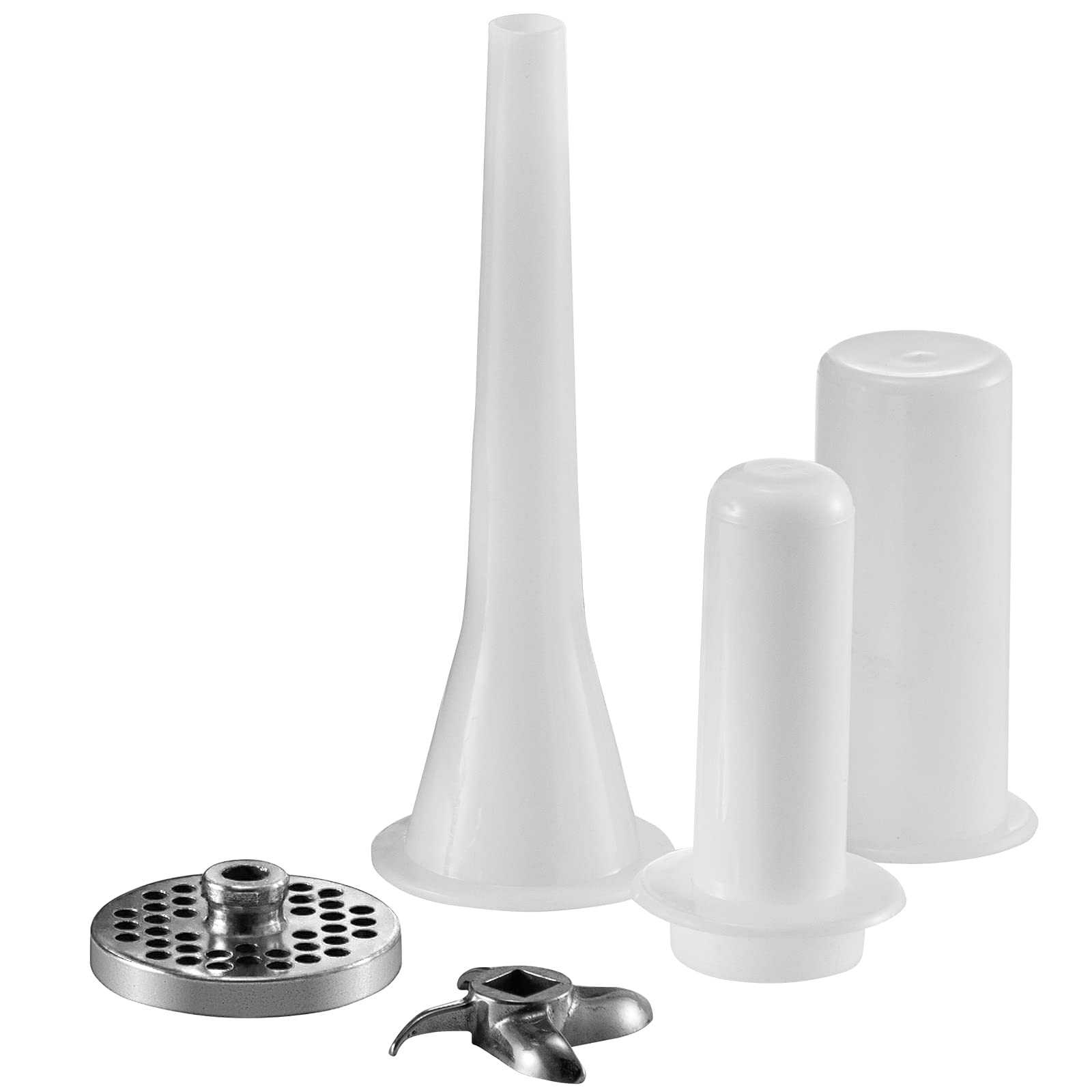 VEVOR Tritacarne Elettrico Efficienza 300kg/min, Tritacarne Industriale da Banco 180giri/min Macchina per Salsicce Piastra di Macinazione, Tritacarne Commerciale in Acciaio Inox Cucina Ristorante