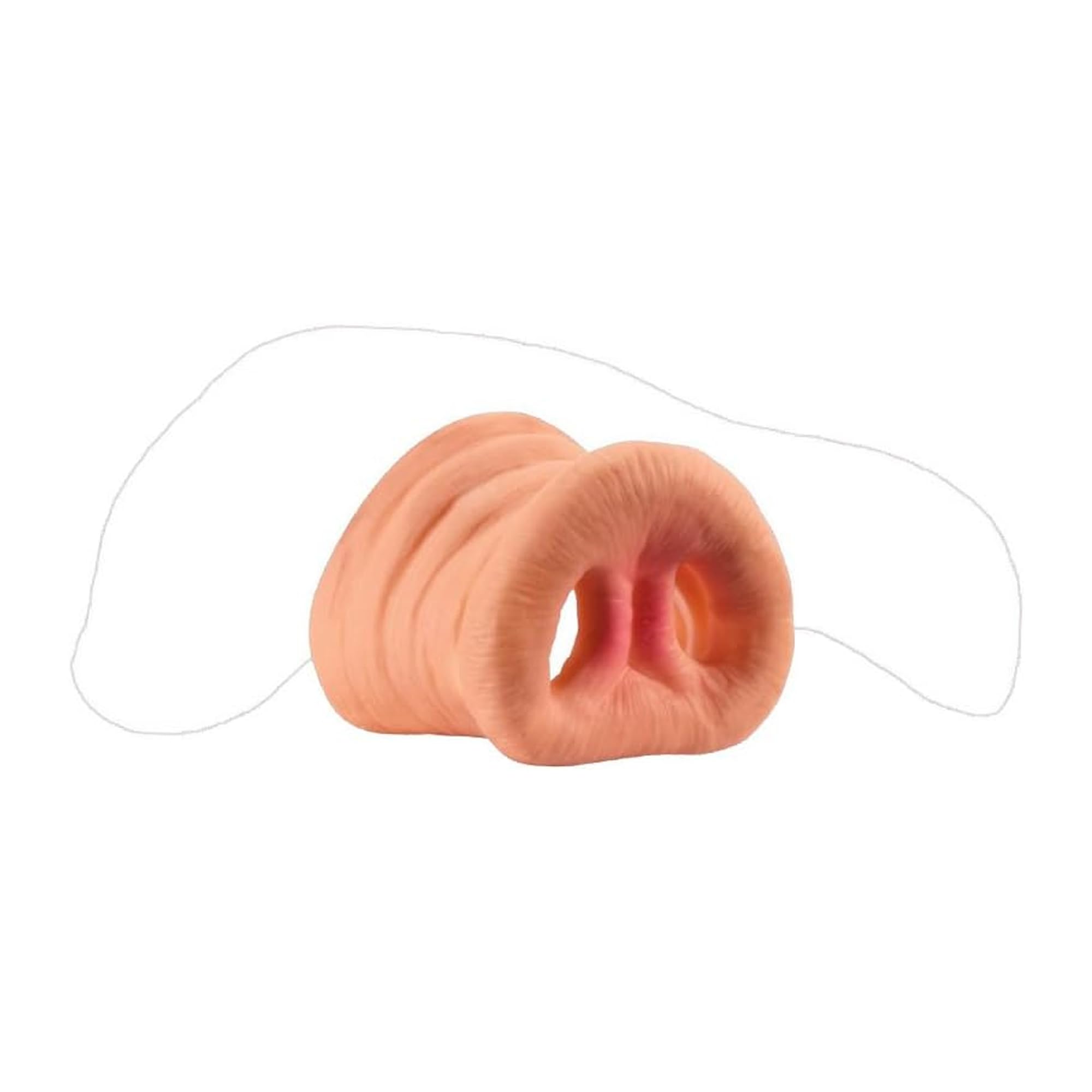 Pig Nose | Pig Nose Costume Mask | Pigs Snout Noses | Hog Snout | Pigs Snouts Prop | Piggy Costume Accessories | Hog Mask | Piggy Masks | Farm Animal Costume Noses | Elastic Band | Pink | 2"