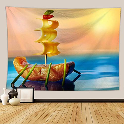 Toile imprimé mode multicolore en grand format 180x230 pour tenture murale - 3