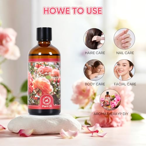 Aceite Esencial de Rosas 100ml con Gotero de Vidrio miniatura 6