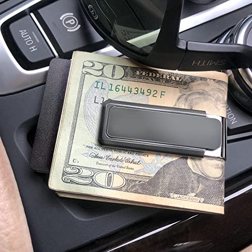 Image of M-Clip Money Clip - Minimalist Slim Wallet Alternative for Front Pocket Carry - Cash and Credit Card Holder for Men
