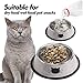 Katzennäpfe,2 Stück Futternapf Katze, Futternapf Katze Set,fressnäpfe Katzen doppel,Futterschüssel Katze,Wasser Fütterung Schüssel,Fressnäpfe für Katzen Edelstahl