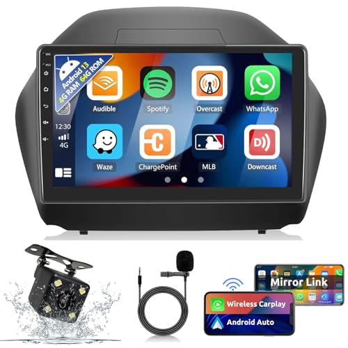 Car Radio para Hyundai Tucson IX35 con pantalla táctil de 10.1 pulgadas y Android 13