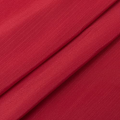 Biscaynebay Wrap Around Bed Skirts For King & Cal King Beds 15 Inches Drop, Red Elastic Dust Ruffles Easy Fit Wrinkle & Fade Resistant Silky Luxurious Fabric Solid Machine Washable #TOP6