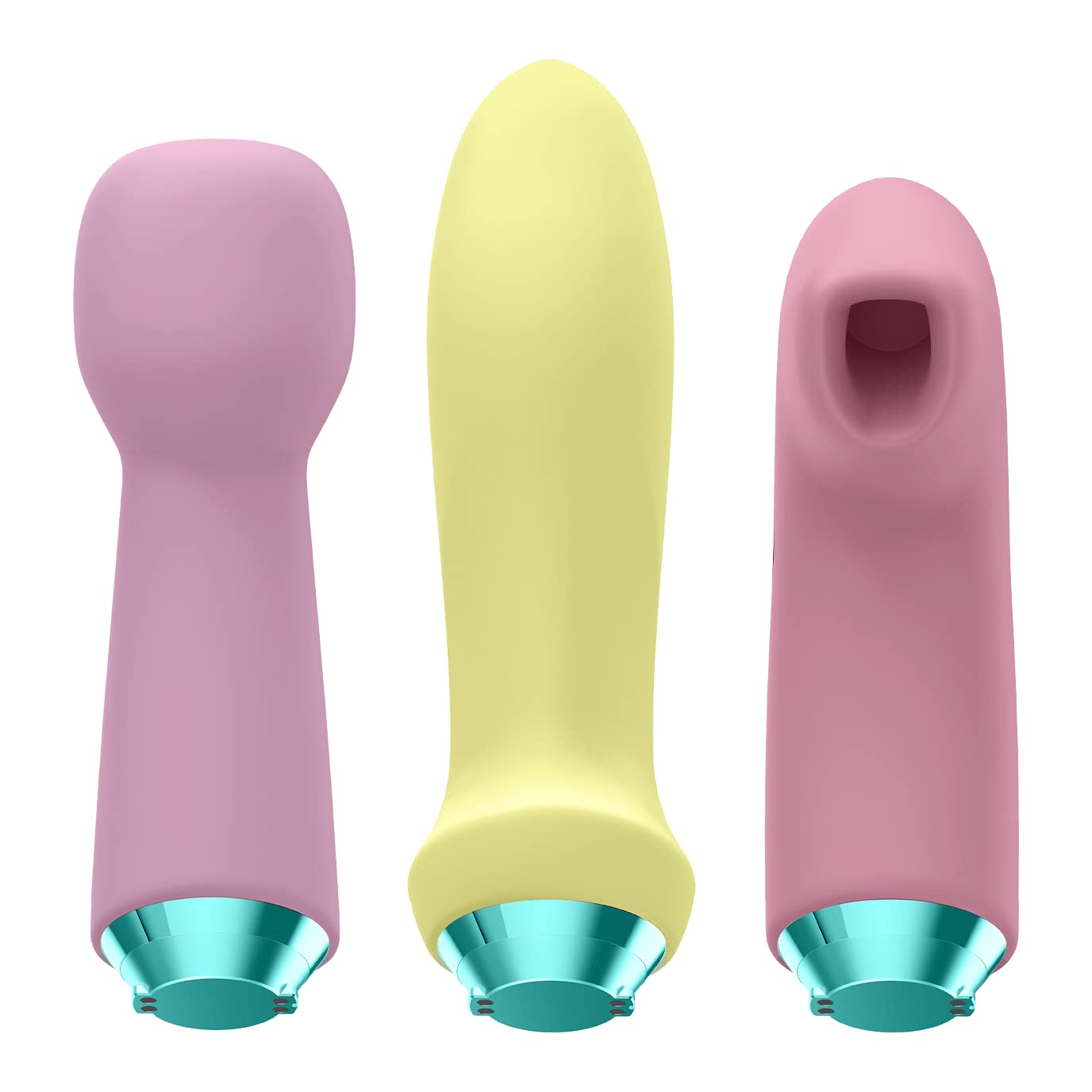 Satisfyer Fabulous Four Vibrator Set | Impermeabile (IPX7) | Dildo Sex Toy | Versatile set di Giocattoli sessuali per Donne | Con Vibratore, Vibratore a Onde di Pressione, Rabbit e Massaggiatore