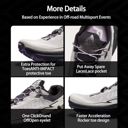 Image of Fuga EX3 Women's Trail Running Shoes, Cushioned Durable Womens Trail Sneakers, Lightweight Fashion Women Trail Shoes for Rugged Terrain, Long Distance & Ultra Trail Running