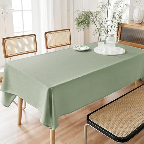 Image of AUSSPVOCT Textured Table Cloth Rectangle 60x104 Inch for Home Kitchen Decor