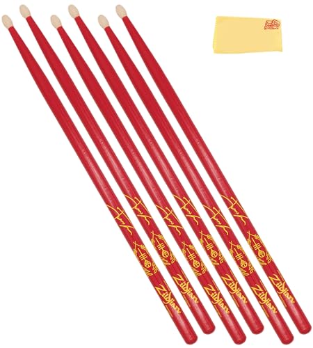Zildjian Josh Dun "Clancy Red" �A�[�e�B�X�g�V���[�Y �h�����X�e�B�b�N - �I�[�X�e�B���o�U�[�������z�t��3�p�b�N�o���h��