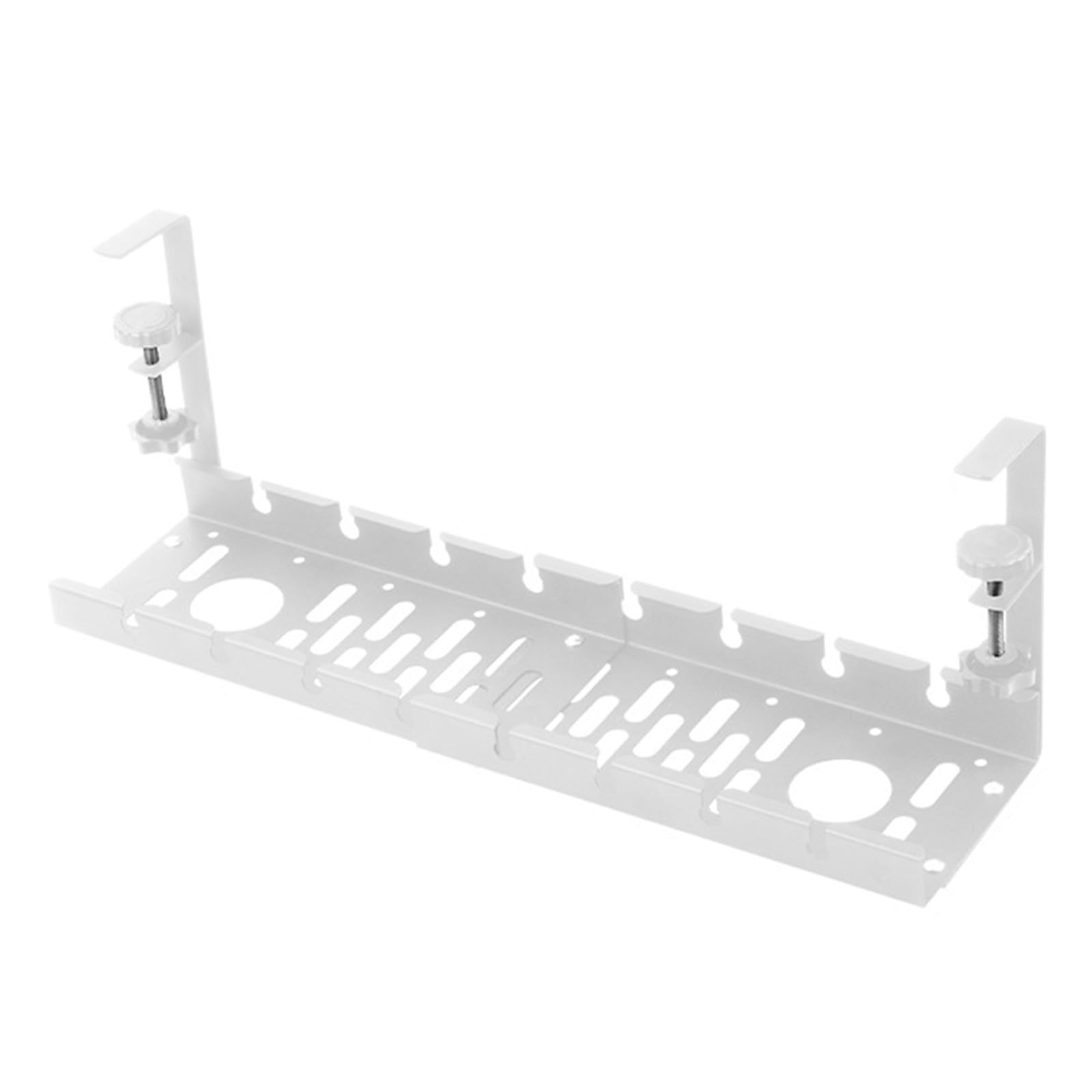 Plateau de rangement de câbles rétractable en métal pour bureau - 8