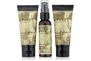 Wen Sweet Almond Mint Cleansing Conditioner Travel Kit w/ Replenishing Treatment Mist