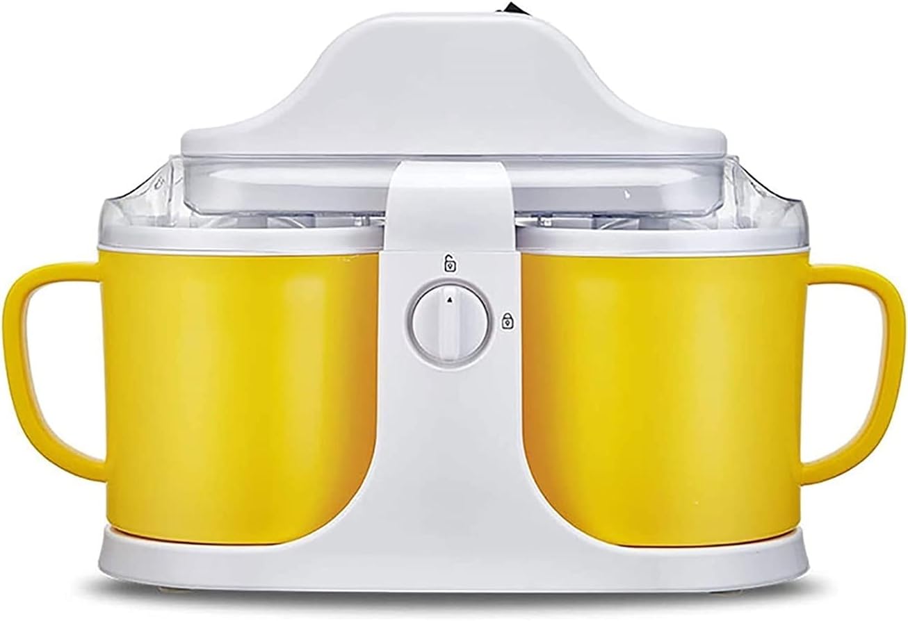 Ice Cream Maker 1L Automatic Gelato Maker Built-in Compressor Portable Homemade Dessert Maker Ice Cream Machine for Home Dorm