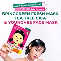 BRING GREEN Fresh Facial Sheet Mask Set 10 Sheets, Tea Tree Cica Soothing & Hydrating Face Mask for Sensitive Skin — image 2