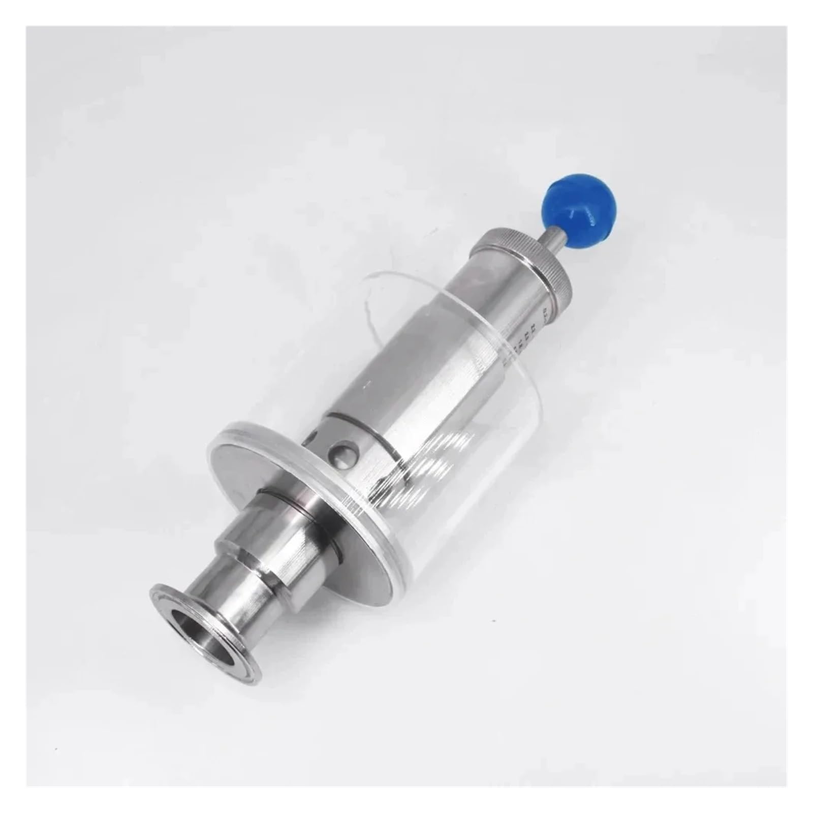 1,5-calowy potrójny zacisk 0-3,0 Bar Regulowany zawór bezpieczeństwa nadmiarowy ciśnienia Sanitarny stal nierdzewna SUS304(32mm Pipe OD K50.5mm)