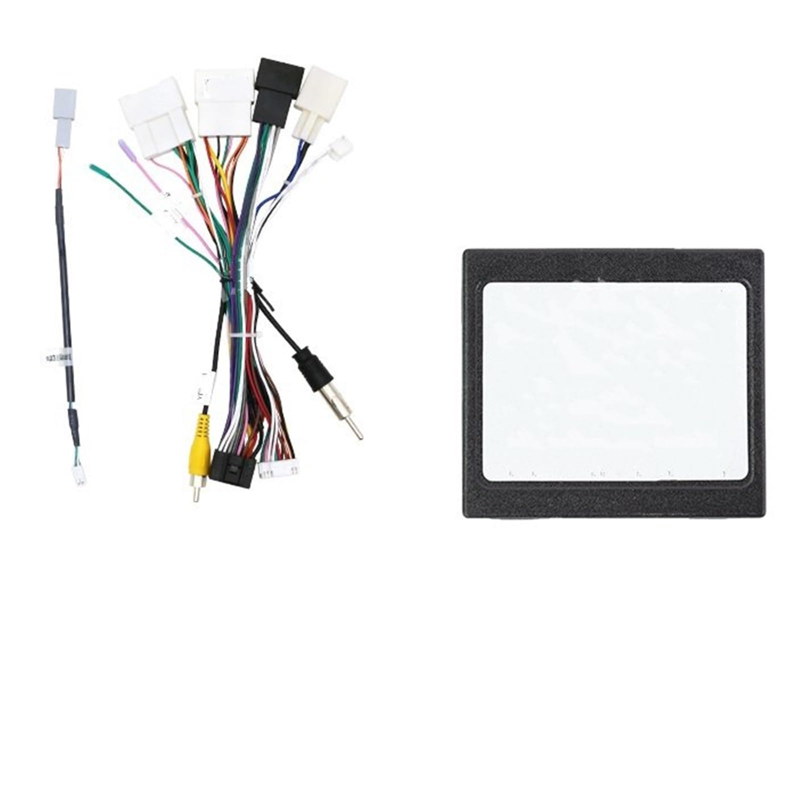 JKELPV Car Radio Frame Kit Fit For TOYOTA ALLION 260 2007-2016 Car Radio Fascia Frame Panel 2Din 9 Inch Cable Canbus Box Radio adapter(Canbus and Cable B)