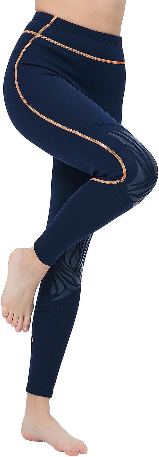 GoldFin Wetsuit Pants Women, 2mm Neoprene Pants Keep Warm for Water Aerobics Diving Surfing Swimming Snorkeling Scuba Kayaking Pants