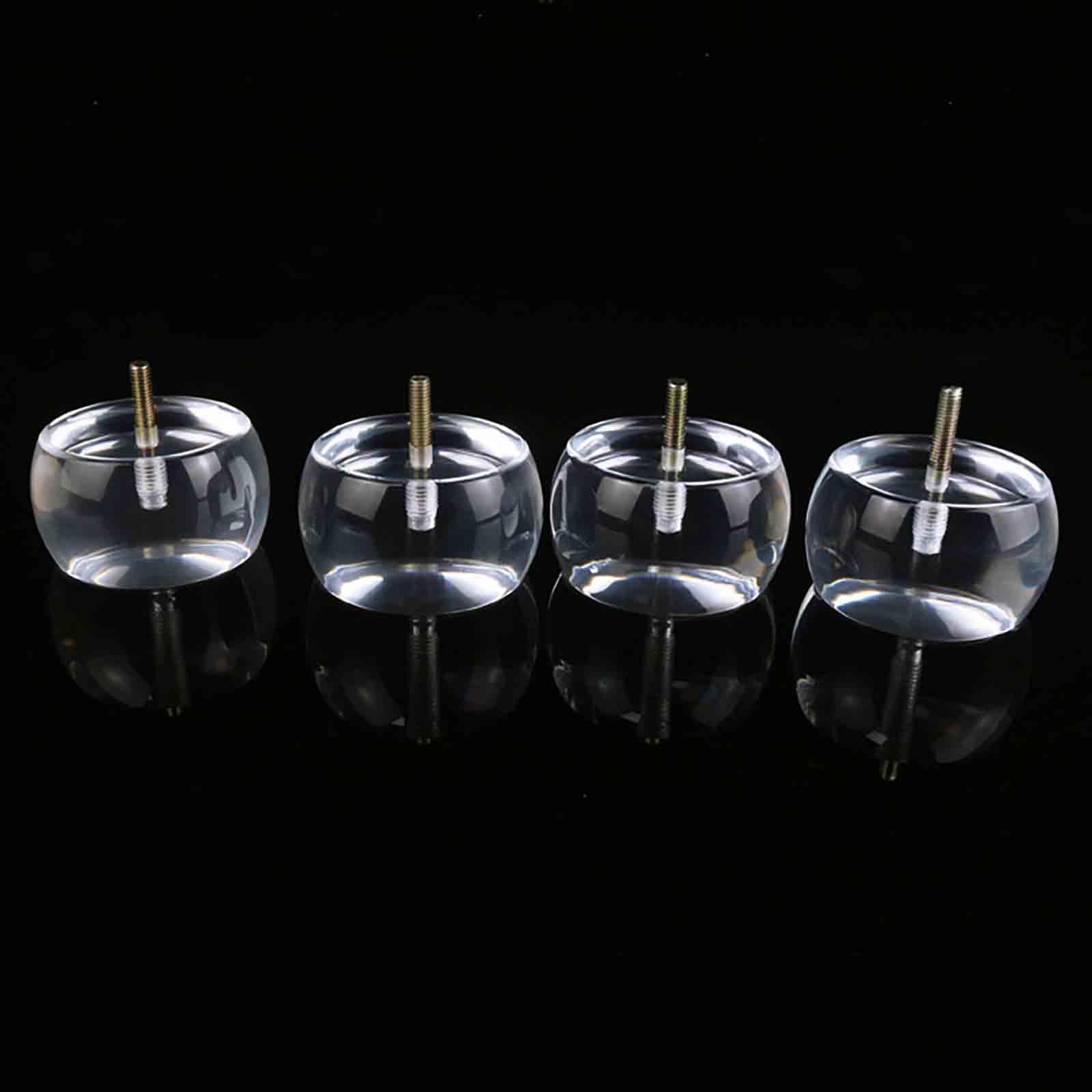 Pieds de canapé en acrylique transparent robustes pour remplacer les pieds usés