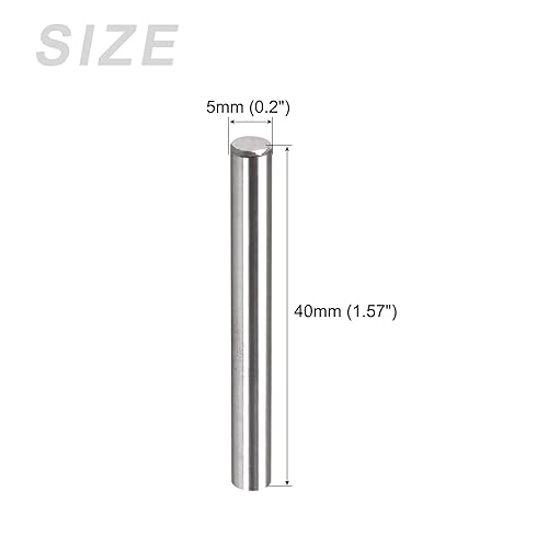Miniatura 7 de METALLIXITY Pasador de clavija (0.197 in x 3.150 in), 10 unidades, clavijas de soporte de estante de acero inoxidable 304, elementos de sujeción -