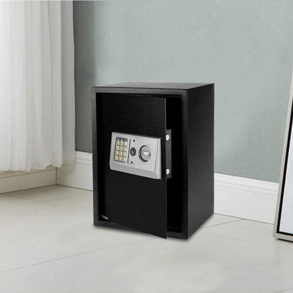 Fireproof Waterproof Safes Large Size Electronic Digital Safe Cabinet Keypad Lock Security Box Home Business Cash Jewelry Documents Storage (Black) (Colo for