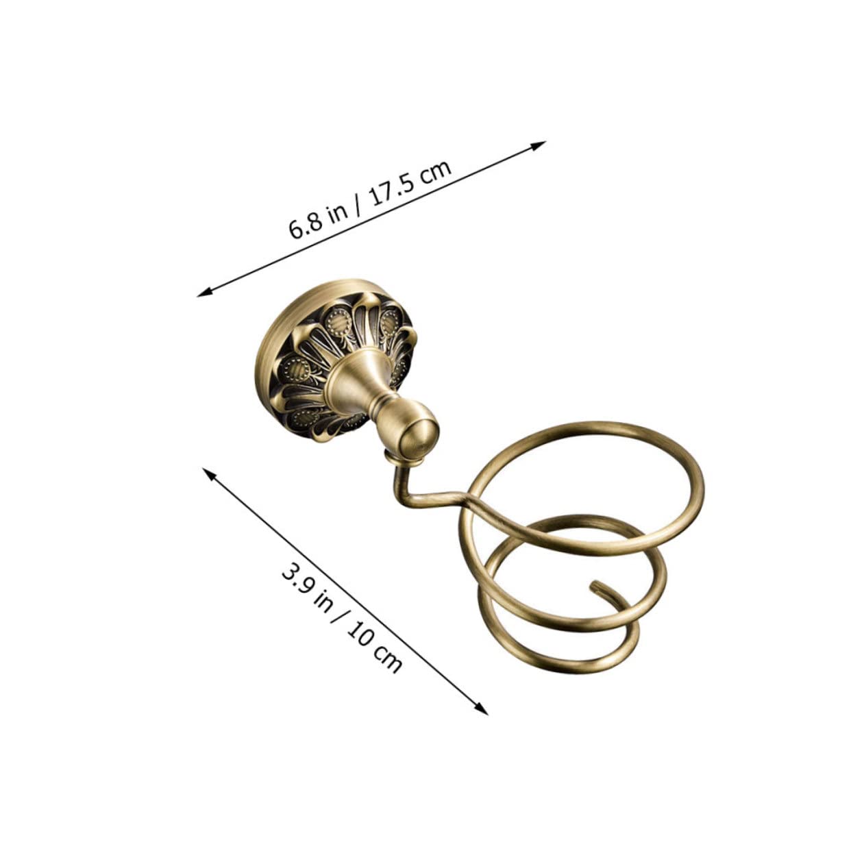 Mikinona Space-saving Hair Dryer Rack Wall-mounted Storage Shelf for Bathroom Hair Dryer Holder