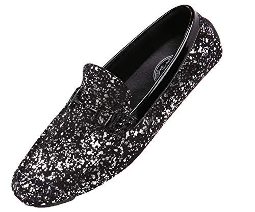 Amali Monty Metallic Splatter Driving Loafers - Slip On Moccasins for Men - Dress & Casual Shoes product thumbnail 8