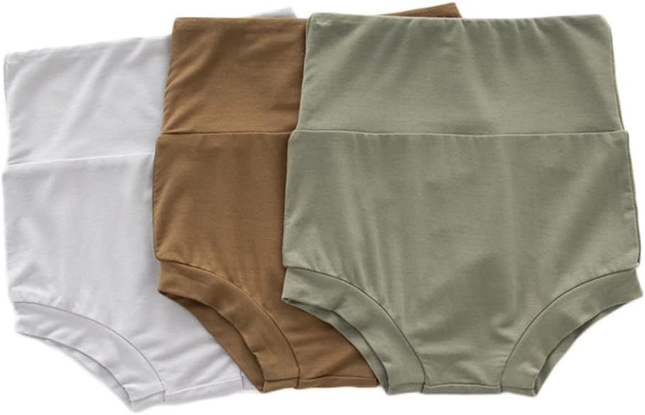3 Packs Baby Girls Boys Viscose from Bamboo Bloomers Shorts High Waisted Short Pants