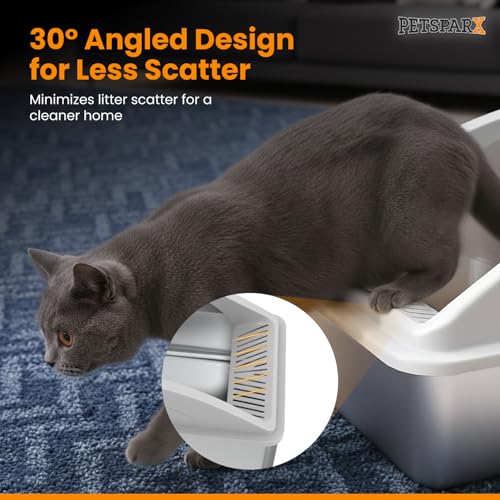Arenero de Acero Inoxidable XL con Tapa para Gatos Grandes miniatura 6