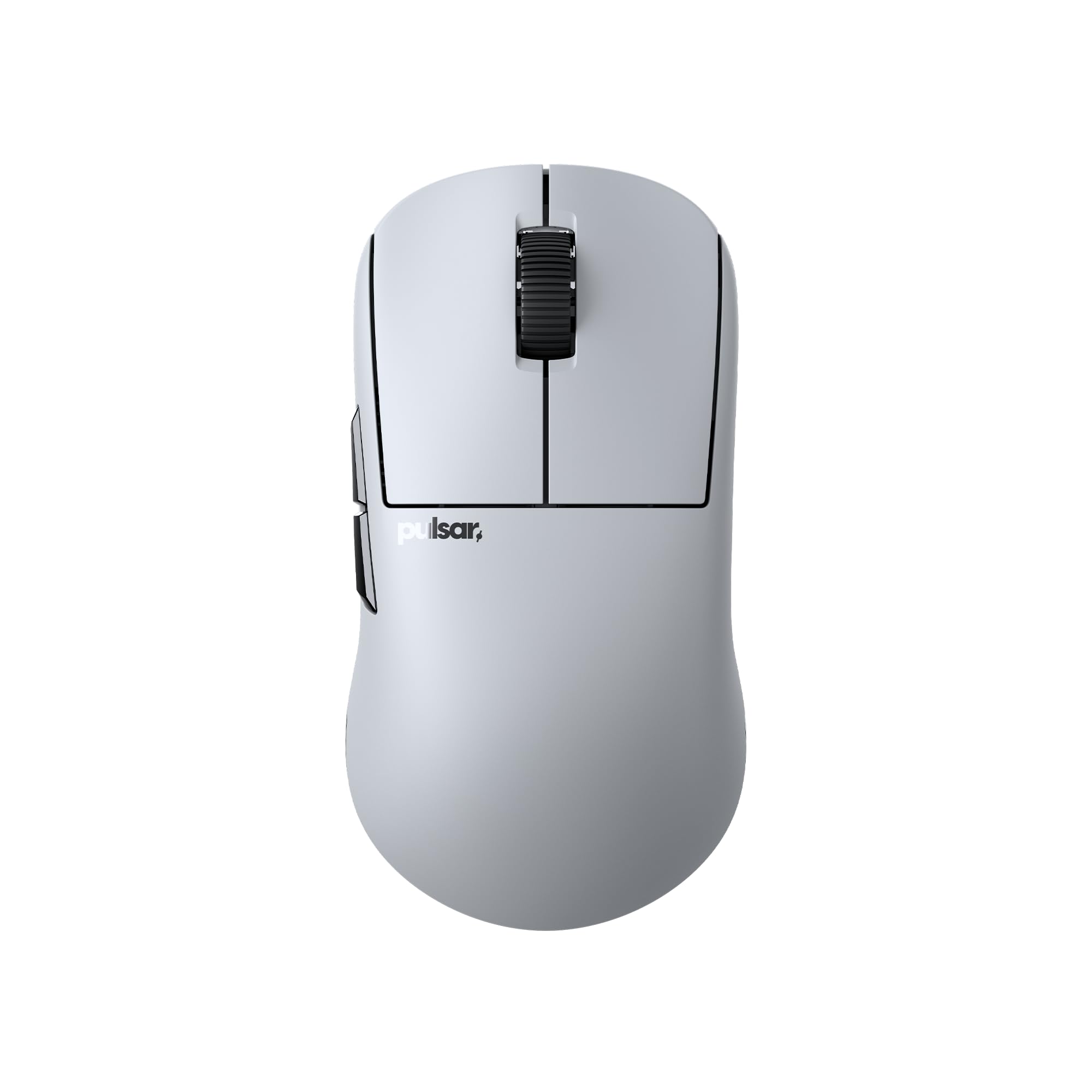 Pulsar Gaming Gears PRO BUZZ-X Mouse Gaming, Media, Grigio Luna | Leggero 2.15 oz (61g), Simmetrico, Lati curvi, Gobba posteriore media, Presa Palm/Claw, XS-1, 32K DPI, 8K