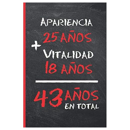 43 AÑOS EN TOTAL: REGALO DE CUMPLEAÑOS ORIGINAL Y DIVERTIDO PARA HOMBRE Y MUJER | Ideas Aniversario, Día de San Valentín | Diario Personal, Cuaderno de Notas, Libreta de Apuntes o Agenda.