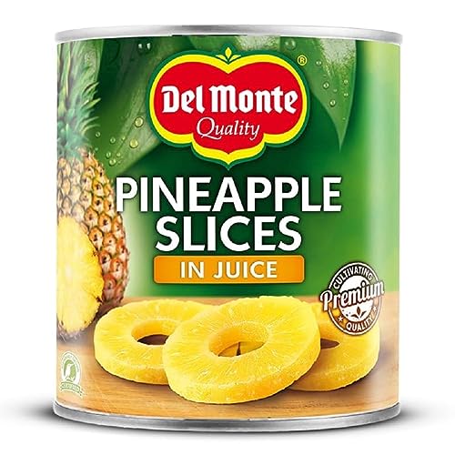 Del Monte Ananas Scheiben in Saft, 820g Abtropfgewicht 510 g